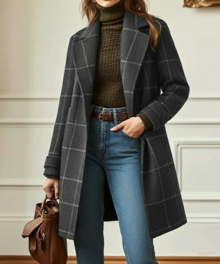 Catherine | Classic Plaid Winter Coat