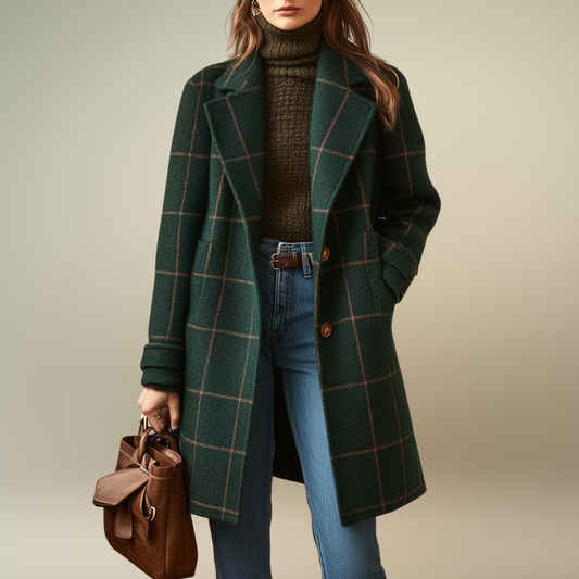 Catherine | Classic Plaid Winter Coat