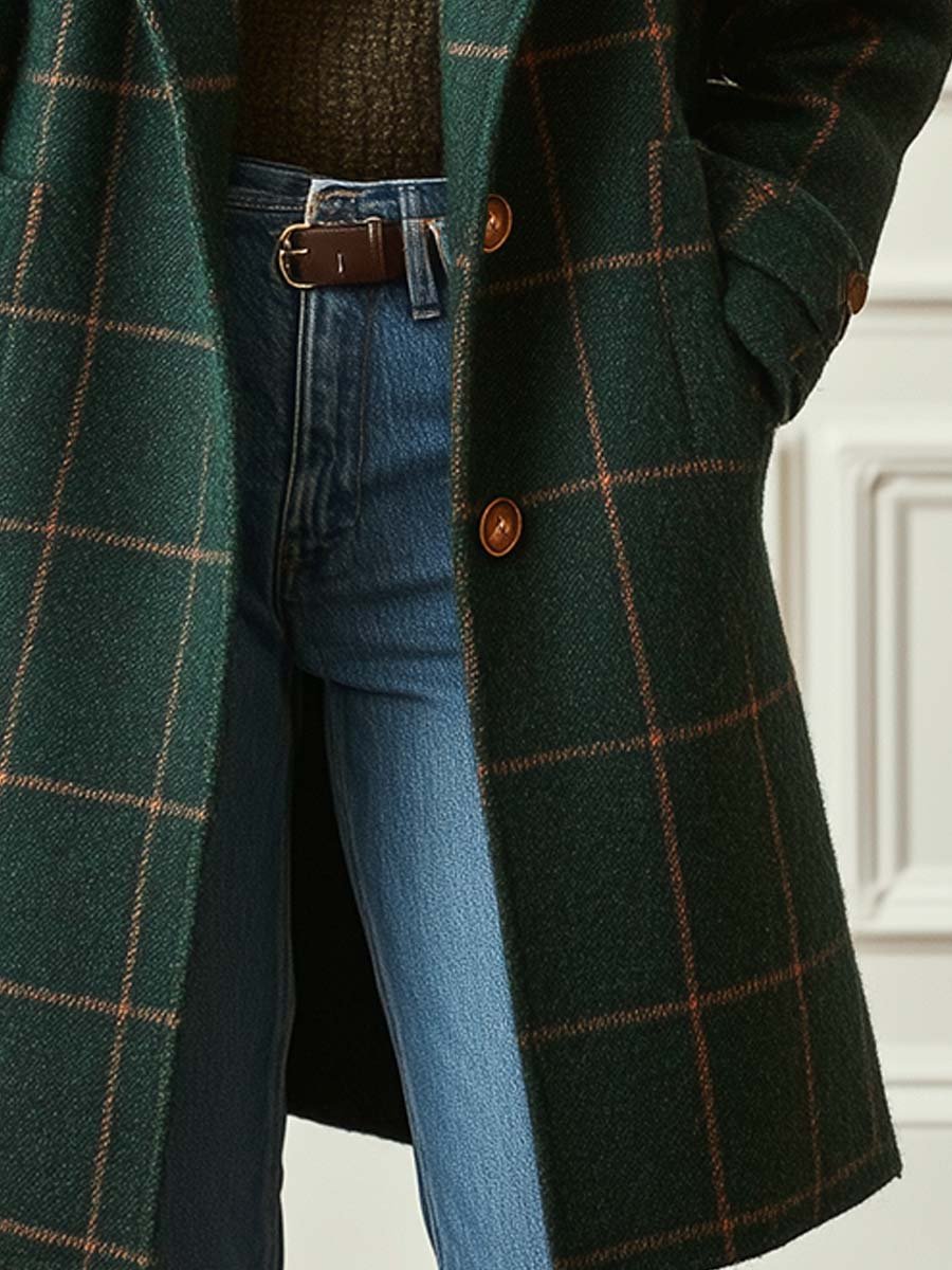Catherine | Classic Plaid Winter Coat